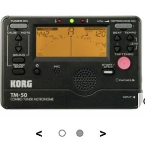 KORG TM-50 Combo Tuner Metronome Device Only Black Batteries Not Included